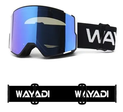 Dámske modré lyžiarske okuliare