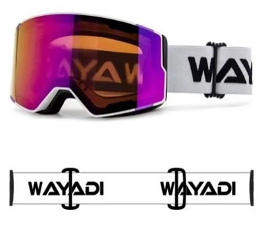 Svetloružové lyžiarske okuliare